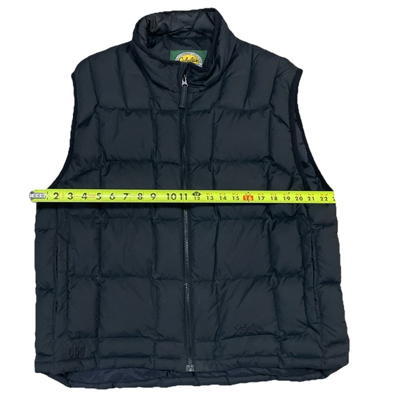 Cabelas Puffer‎ Vest Mens L Reg Black 650 Fill Premier Northern Goose Down - Picture 2 of 8